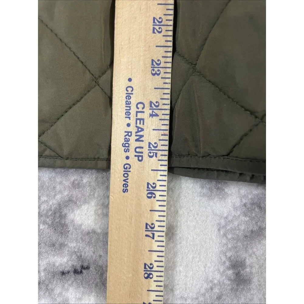 Ralph Lauren Jacket Boys Size Large (12/14) Green Double Breasted Puffer Pockets